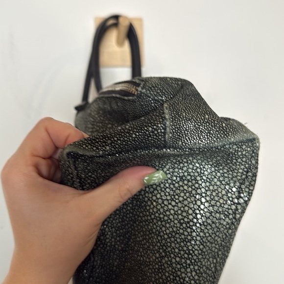 Vin Baker Women's Handbags Terra Italian Leather Speckled Green Shoulder Bag USA - Picture 11 of 16